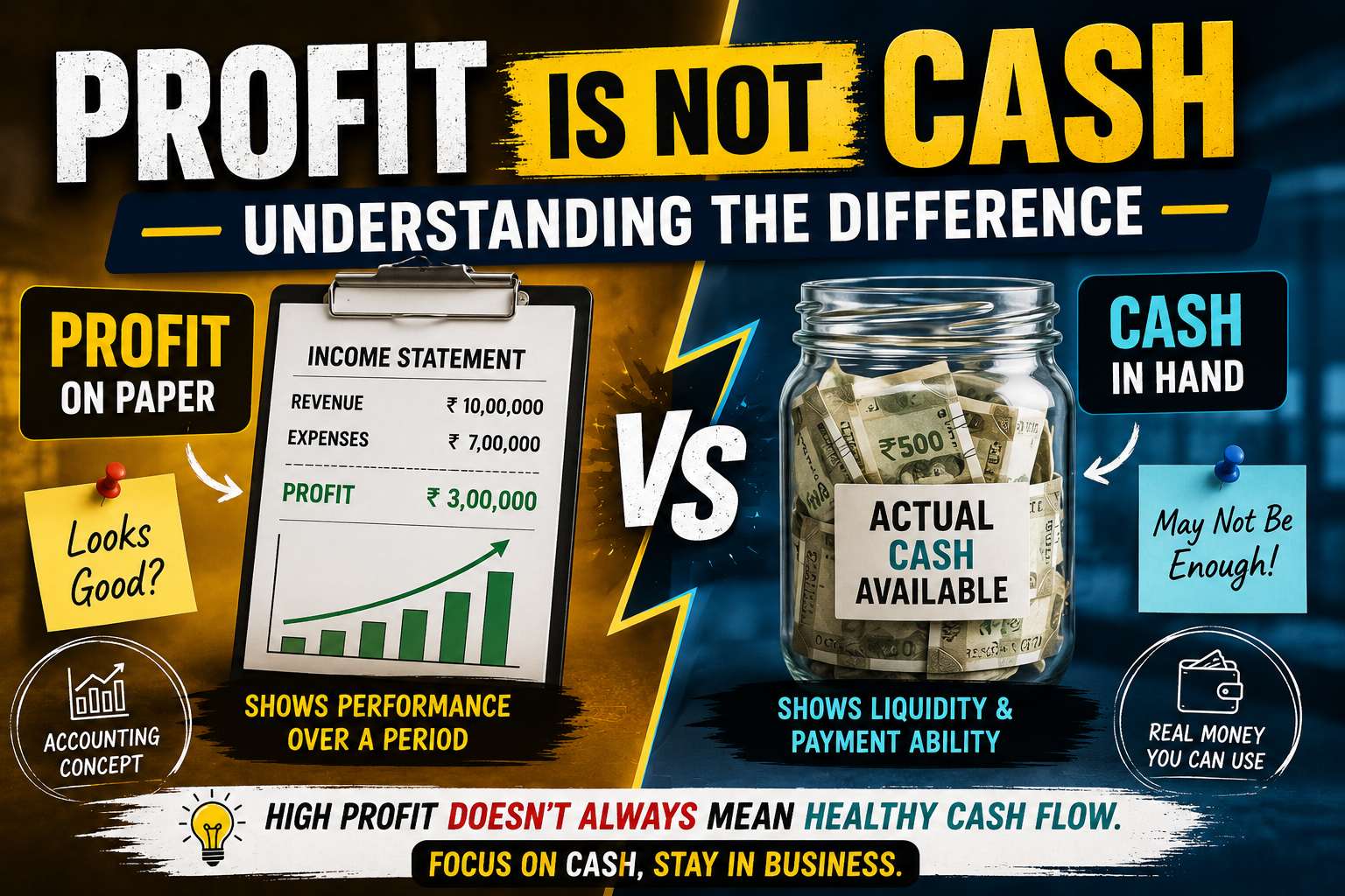 Profit Is Not Cash: Understanding The Difference